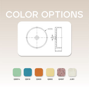 MOHOM Lavabo da Bagno di Lusso in Cemento di Forma Rotonda Colorato ed Elegante - Product Image 6