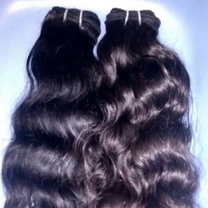 100% Natural Indian Human Hair Remy Grade Curly Afro Wave <b>Extensions</b> <b>for</b> Hair Weaving Machine Double Weft 100g - Product Image 1