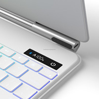 Clavier magique rétroéclairé en aluminium pour iPad Air Pro 10,9 11 13 pouces, pavé tactile multi-touch intégré OEM