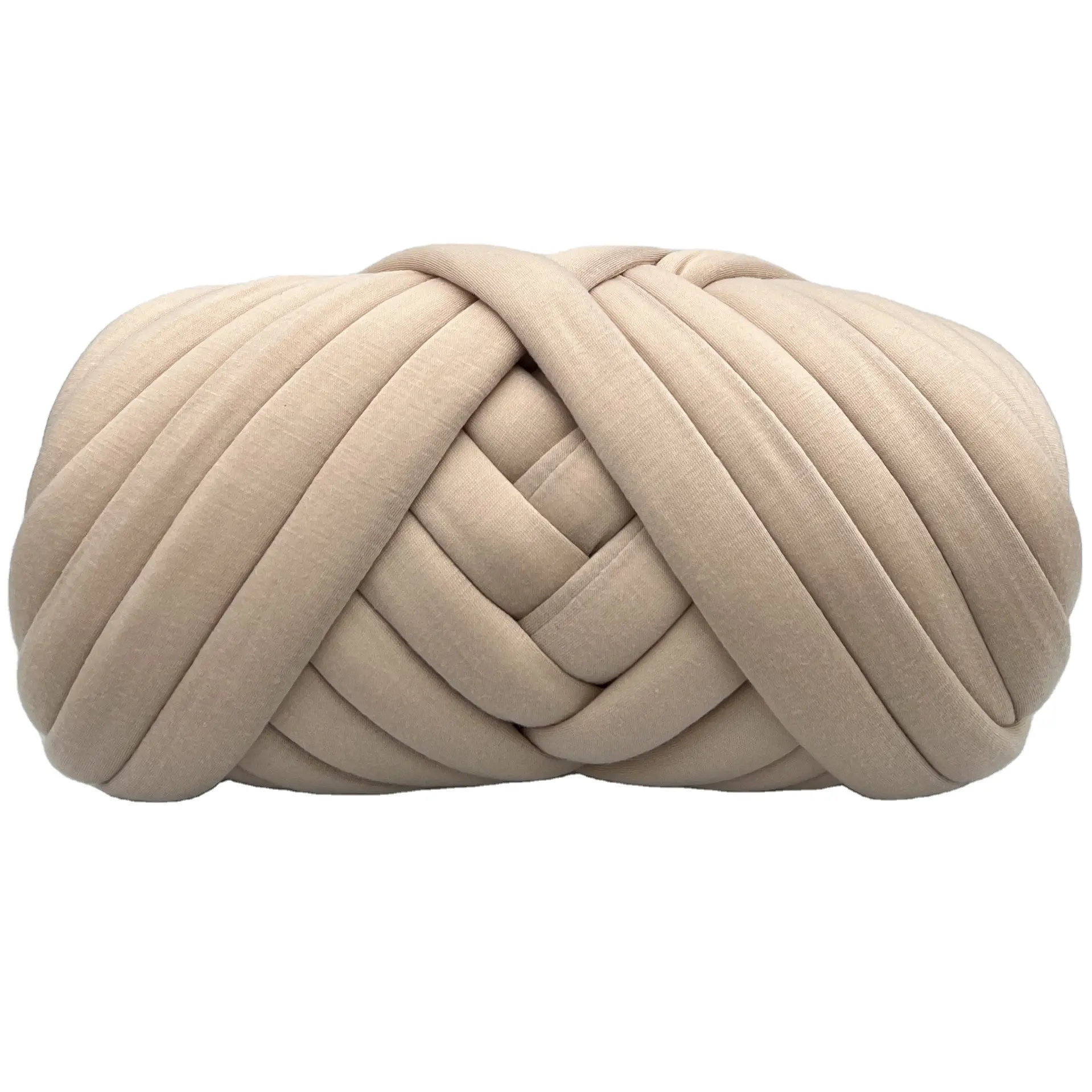 Super Chunky Knit Roving Yarn Fancy 100% PP algodón Chenille lana terciopelo tubo hilo grueso para DIY