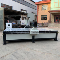 Machine de fraisage CNC multifonction robuste pour le travail du bois PK1325, 6KW, 3 axes, commande Syntec, table de travail simple 2000x3000mm, moteur