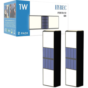 Lampada Solare LED da Parete Hybec 1W per Esterni Boro Confezione da 2 - Product Image 3