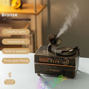 Regalo de Navidad Único, Humidificador Bluetooth con Gramófono Retro, Luz LED de 7 Colores, Difusor de Aroma de Aceites Esenciales - Product Image 5