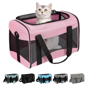 Housse <span class=keywords><strong>de</strong></span> transport pour <span class=keywords><strong>chat</strong></span>-Pet Carrier Airline Approved Breathable Pet Travel Carrier Amovible Fleece Pad - Product Image 2