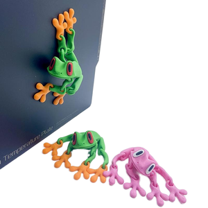 Bán buôn tùy chỉnh <span class=keywords><strong>3D</strong></span> in Ếch nhựa từ động vật mô hình lấy cảm hứng từ đông lạnh xu hướng đồ chơi trẻ em OEM Nhà cung cấp - Product Image 1