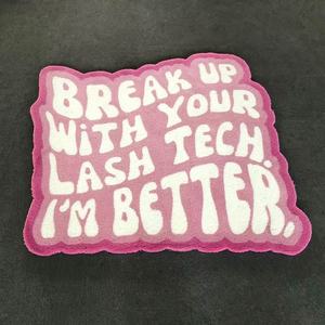 Designer fait à la main personnalisé lettre audacieuse combinaison phrase Vintage mot tapis élément tapis tapis de sol <span class=keywords><strong>chambre</strong></span> texte Accent tapis tapis - Product Image 1