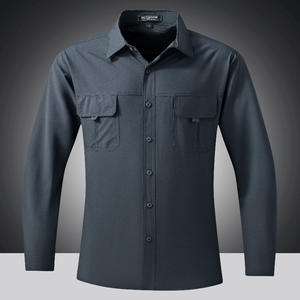 <span class=keywords><strong>Camicia</strong></span> <span class=keywords><strong>a</strong></span> maniche lunghe con chiusura <span class=keywords><strong>a</strong></span> bottoni da uomo, comoda per tutto il giorno, casual, elegante, da ufficio. - Product Image 4