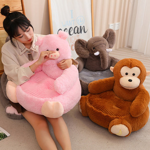 Divano Pigro per Bambini a Forma di Orsacchiotto, <span class=keywords><strong>Panda</strong></span>, Coniglio, Giocattolo in Peluche con Imbottitura in Cotone PP, Cuscino Tatami Futon per 0-24 Mesi - Product Image 4