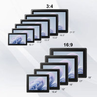 Écran tactile capacitif/résistif LCD industriel embarqué RCOMPT personnalisé de 7 pouces pour véhicules avec support VESA