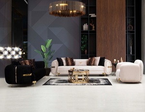Nouveau design 2026 : Ensemble de canapés Chesterfield en tissu velours 1-2-3 places, convertible en <span class=keywords><strong>lit</strong></span>, pour entrepôt, hôtel, maison, appartement - Product Image 2