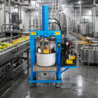 Presse à huile hydraulique automatique commerciale grande capacité pour la déshydratation des marc de vin, extracteur de jus industriel 4000W 380V, garantie 3 ans