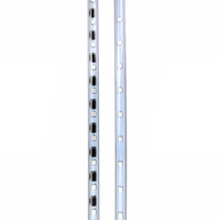 Éclairage LED vertical en forme de tube, flexible à 360 degrés, lumière LED météore, luminaires décoratifs d'extérieur, IP65/67/68
