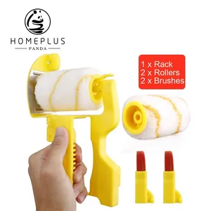 5 Pieces Clean Paint Roller Brush Multifunctional Hand-held Clean-Cut Paint Edger Roller Brush Portable Tool For Home