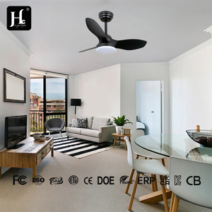 Dimmable 6-Speed <b>Ceiling</b> Fan with Light and Remote Control, Reversible, 3 ABS Blades, High Airflow - Product Image 4