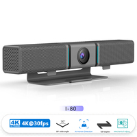 Caméra de visioconférence tout-en-un 4K grand angle 90° avec suivi IA, microphone et haut-parleur USB – Vente directe usine pour salles de réunion