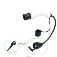Câble de 0,87 m et prise de chargeur EV de type 2 16A, prise électrique, pistolet de charge EV avec sortie de type 2, connecteur de charge EV pratique