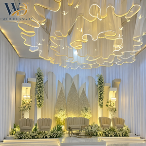 Décoration de <span class=keywords><strong>mariage</strong></span> personnalisée avec draperie lumineuse LED, bande LED étanche pour événements en plein air, tente, restaurant, ambiance - Product Image 4