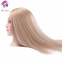 Têtes de mannequin d'entraînement en cheveux naturels en gros, pour étudiants en cosmétologie, mannequin d'entraînement pour la pratique, tête de mannequin pour le tressage