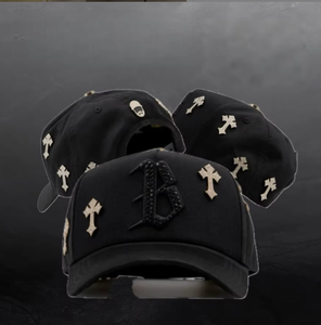Gorras de Gamuza Bordadas Personalizadas OEM/ODM, Gorras Estructuradas de 5 Paneles con Cierre a Presión, Gorras Originales <span class=keywords><strong>Barbas</strong></span> G5, Gorras de Barba, Caja Dorada - Product Image 1