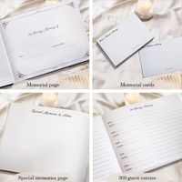 A5 personnalisé blanc Pages unies coeur velours ruban Signature planificateur Journal cahier panneau en bois livre d'or pour la fête de mariage