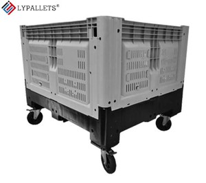 LYPALLETS sıcak katlanabilir plastik palet kutusu, plastik palet sebze konteyner, katlanabilir palet kutusu - Product Image 3