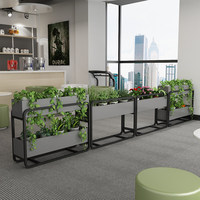 Étagère de séparation pliable en acier personnalisable pour bureau, restaurant, café, salon