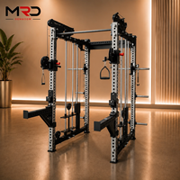 Equipo de Gimnasio Multifuncional Flybird Smith, Rack de Entrenamiento Integral, Banco de Pesas, Sentadillas, Equipo de Fuerza para Uso en Interiores, Unisex
