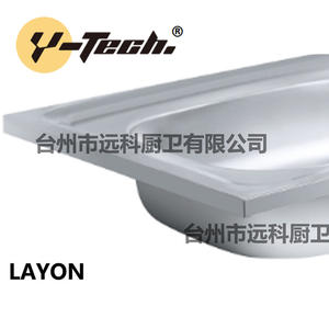 Évier de lavage d'évier de cuisine commercial YK-1050F avec l'évier de lavage moderne d'acier inoxydable d'égouttoir - Product Image 5