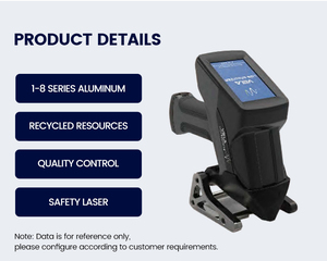 Spectromètre LIBS portable, version base en aluminium, analyseur portable pour le tri des ferraille d'aluminium et les tests PMI - Product Image 3