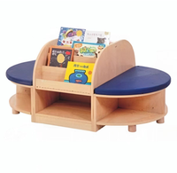 Canapé multifonctionnel en bois pour bibliothèque, design moderne, pour enfants, idéal pour la garderie, la maternelle et l'armoire de rangement pour la petite enfance