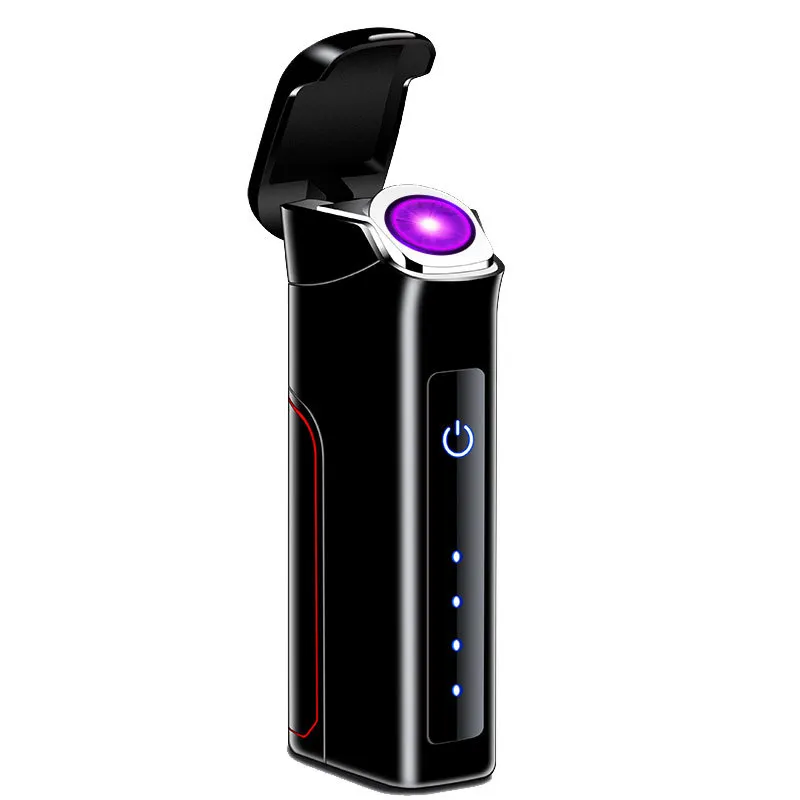 Customize Hight Grade Rechargeable Big Capacity Battery Electronic Double arc USB lighter