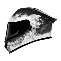 Casque de moto intégral à double visière homologué DOT de haute qualité, fabriqué pour les pilotes de course sur route professionnels, vente en gros d'usine