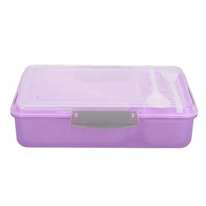 Durable low MOQ <span class=keywords><strong>2</strong></span> pcs silicone seal Leak-Proof On-the-Go containers bento lunch <span class=keywords><strong>box</strong></span> for kids - Product Image 3