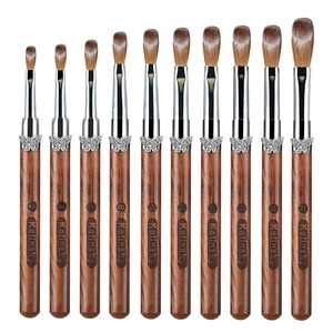 Kolinsky Acrylique Brosse À Ongles Bois De Santal <span class=keywords><strong>Papillon</strong></span> Manche Serti UV Gel Sculpture Stylo Brosse Liquide Poudre DIY Ongles <span class=keywords><strong>Dessin</strong></span> - Product Image 5