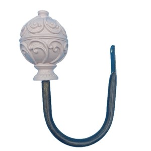 Classic <b>Wall</b> <b>Hook</b> White Ceramic Round Head Heavy Duty For Home Decoration Cabinet Curtain - Product Image 5