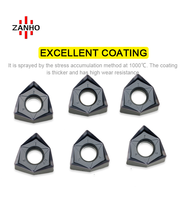 ZANHO haute qualité HSS acier WNMU080608EN-GM haute vitesse carbure insérer personnalisable OEM outil de tournage pour l'usinage CNC