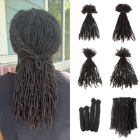 OrientFashion Extensions de dreadlocks Sister Loc en cheveux naturels, 0,2 cm, micro-dreadlocks souples à interlock permanent, pour salon de coiffure