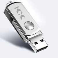 Llavero Metálico con Memoria USB 2.0/3.0 Micro USB 3.0, Nuevo, Resistente al Agua y Encriptado, en Varias Capacidades