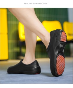Zapatos de Chef Impermeables y Antideslizantes para Hombre Zuecos de Jardín Sandalias Antiderrapantes para Trabajo en <span class=keywords><strong>Restaurante</strong></span> Hospital Enfermería Cocina - Product Image 4