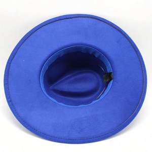 Sombrero Clásico de Ala Ancha de Fieltro para Exteriores, Sombreros Fedora para Mujer al por Mayor 2022 con Cinturón de Plumas - Product Image 6