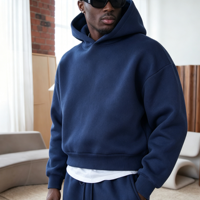 Ensemble de survêtement lourd personnalisé OEM pour homme, 100 % coton French Terry, sweat à capuche et pantalon de jogging, design vierge