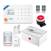 Домашняя охранная сигнализация KERUI Tuya W18, TFT-экран, Wi-Fi, GSM, датчики движения, дыма, управление через приложение