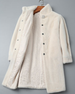<span class=keywords><strong>Cappotto</strong></span> in <span class=keywords><strong>pelliccia</strong></span> sintetica di coniglio con logo personalizzato invernale spesso e morbido da donna in <span class=keywords><strong>pelliccia</strong></span> di <span class=keywords><strong>visone</strong></span> sintetica da donna - Product Image 5