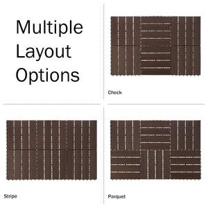 Baldosas de Madera Compuesta (WPC) Encajables para Terraza, Patio, Jardín, Balcón - Baldosas para Piso de Exterior - Product Image 6