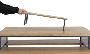 Op Maat Gemaakte Gelaagde Houten Kleding <span class=keywords><strong>Display</strong></span> Plank Jeans Kleding Kleding <span class=keywords><strong>Display</strong></span> Tafel Voor Kledingwinkel - Product Image 3