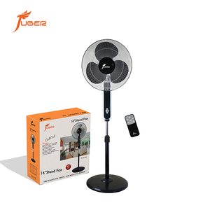Ventilateur sur pied et radiateur de 16 pouces pour bureau et chambre, rechargeable solairement - Product Image 1