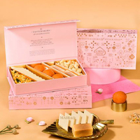 Baklava en papier personnalisé Dates Emballage Boîte de bonbons Ramadan Mubarak Boîte d'emballage de chocolat de Dubaï Boîte d'emballage de fruits secs cadeau de luxe