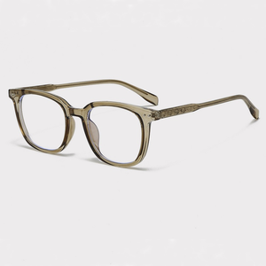 2026年ニューデザイン幾何学模様ユニセックスブルーライトカットメガネTR90スプリングヒンジリベットスクエア軽量眼鏡 - Product Image 3