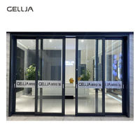 Porte intérieure moderne en acier inoxydable design en alliage d'aluminium plat verre dépoli horizontal insonorisé chambre porte moustiquaire
