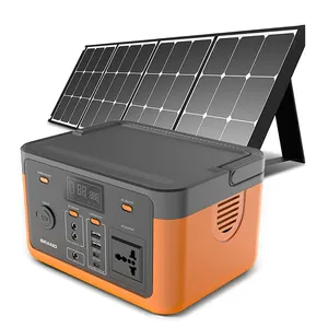 320wh bateria de armazenamento de energia móvel 300w, carregador solar portátil sem fio, backup, energia